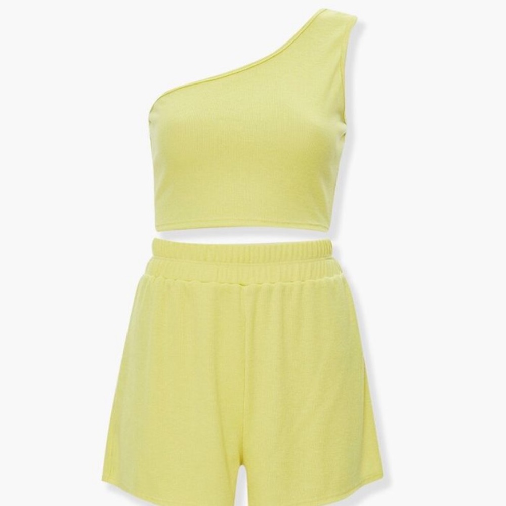 Neon asymmetrical set